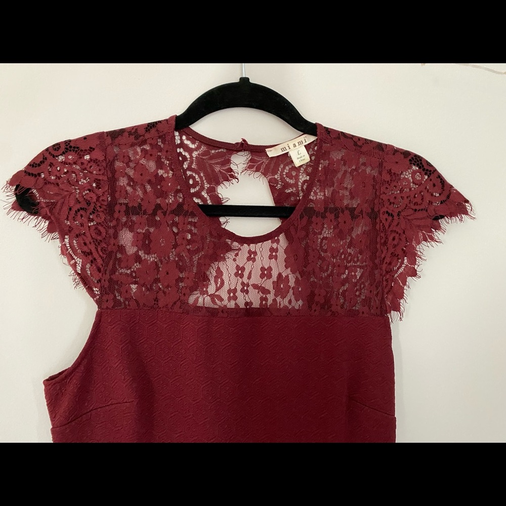 Lace Mini Skater Dress